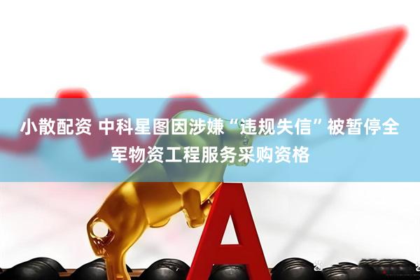 小散配资 中科星图因涉嫌“违规失信”被暂停全军物资工程服务采购资格