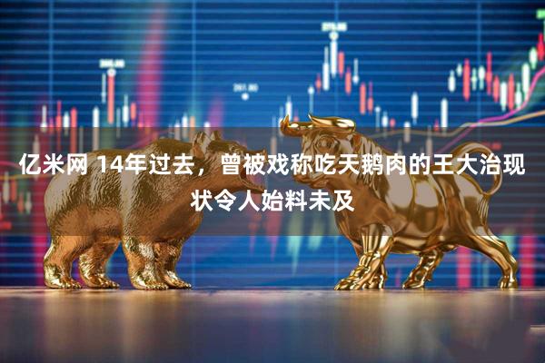 亿米网 14年过去，曾被戏称吃天鹅肉的王大治现状令人始料未及